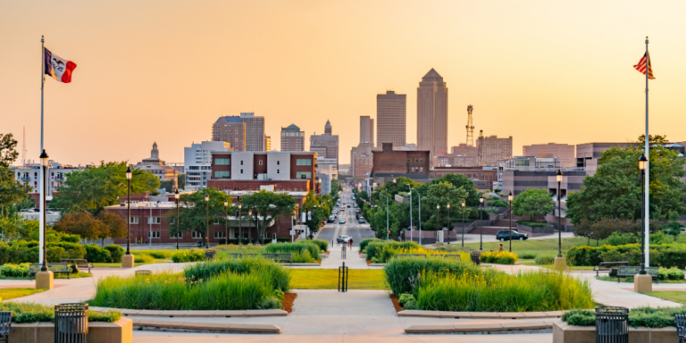 Des Moines Location Skyline