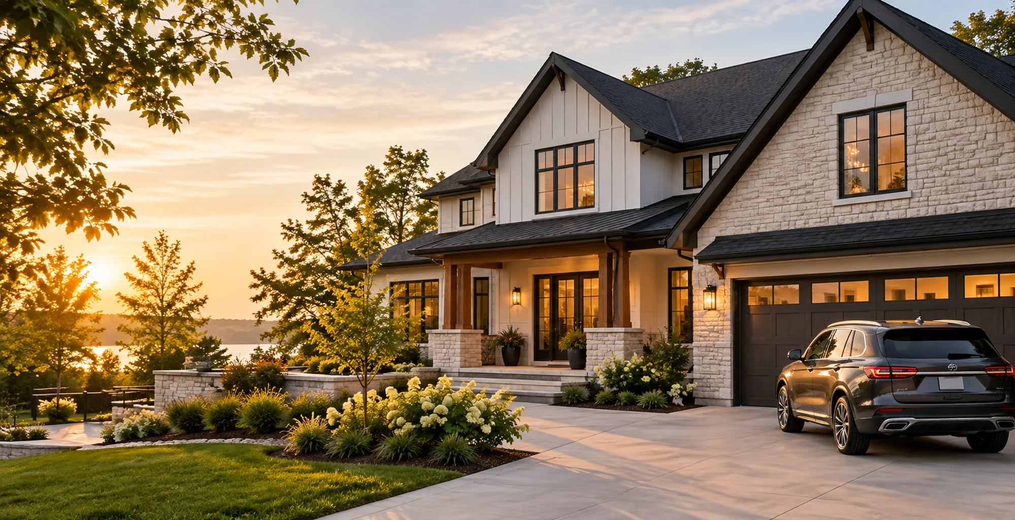 Nice house and car photo