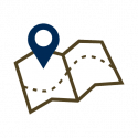 Financial Planning Map Icon